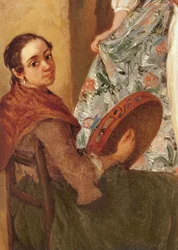 Die Tanzstunde (Detail)